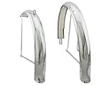 Lowrider 26' Flared Stander Middleweight Fender Set Chrome. for Bicycles, Bikes, for 26' Bike, Beach Cruiser.