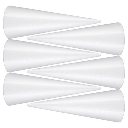 Cônes en mousse blanche pour projets DIY et sapins de Noël - 2