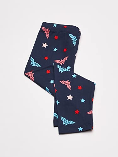 Dc Comics Wonder Woman Toddler Girls 4 Piece Mix N' Match Shorts & Legging Set 5T Blue/Gray #TOP3