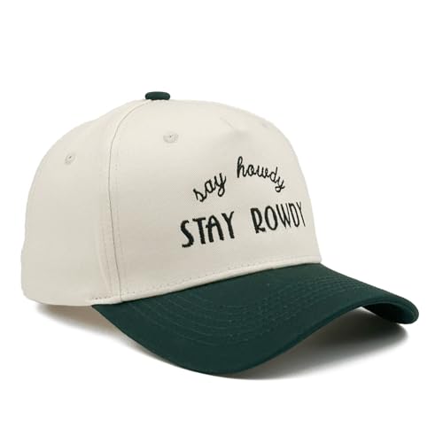 Gorra de Algodón Bicolor con Bordado Estilo Vaquero miniatura 5