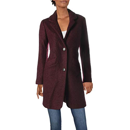 Marc New York by Andrew Marc Pressed Boucle Coat Burgundy 4