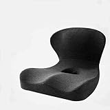 Orthopädisches Steißbeinkissen, Memory Foam Lendenwirbelstütze zur Schmerzlinderung, ergonomisches Sitzkissen für Rücken und Steißbeinstütze