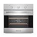 Empava 24" Tempered Glass Built-in NG/LPG Convertible Broil/Rotisserie Gas Single Wall Ovens 1500W + 2500W EMPV-24WOD03