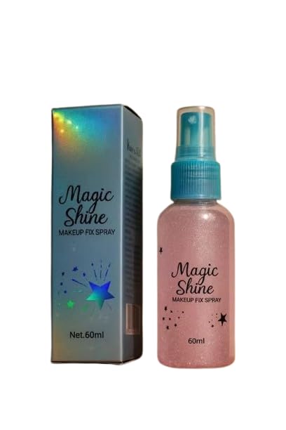 Magic Shine Illuminating Makeup Fix Spray (60ml) – Long-Lasting Shimmer & Hydrating Makeup Setting Mist-image-12