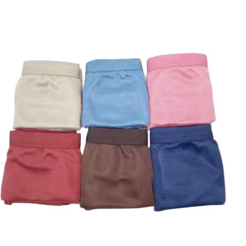 Pack of 6 Women's Panties – Soft Cotton Linen Fabric, Comfortable Everyday Underwear Random Color Design No IND.Plain Combo 6 Parent_43-image-38