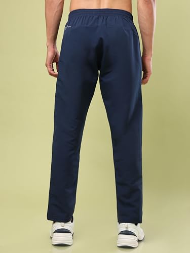 Image of TECHNOSPORT Mens Regular Fit Solid Woven Track Pant for Activewear, Regular Use and Quick Dry, (Non- Stretchable)