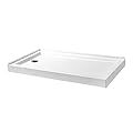 Kingston Brass VTSB60324L Aruba 60" x 32" Acrylic Double Threshold Left Drain, Glossy White Shower-Bases