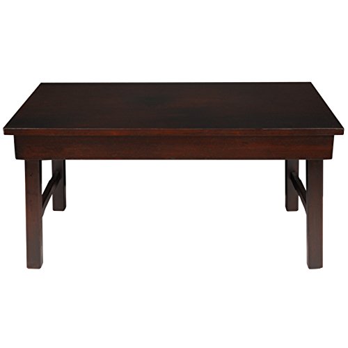 Red Lantern Korean Tea Table, Dark Rosewood