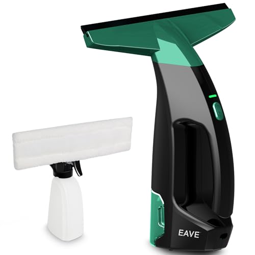 Eave Nettoyeur Vitre, Kit Nettoyeurs de Vitres Sans Fil avec Autonomie de 45 min, Lave Vitre...