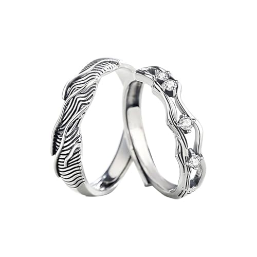 Bague fiançailles personnalisable en argent 925 et zircone ronde pour femme