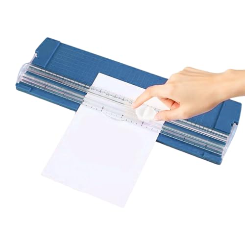 Massicot Coupe Papier,Coupeur à Lame Droite Portable | Outil de Loisir Créatif Portable pour Projets Photos Cartes Coupons Scrapbook Etiquettes