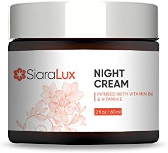 SiaraLux- Night Cream with Lavender | Anti-Aging Facial Moisturizer For Dark Circles | Anti-Wrinkle Lavender Moisturizer | Face Cream With Chinese Peony Flower, Lavender Oil, and VITA-PLE