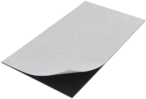 Flexible Magnet Sheet With Adhesive & Project Idea Sheet, 0.020 in. Thick, 5 in. Wide, 8 in. Length (Pack of 1)