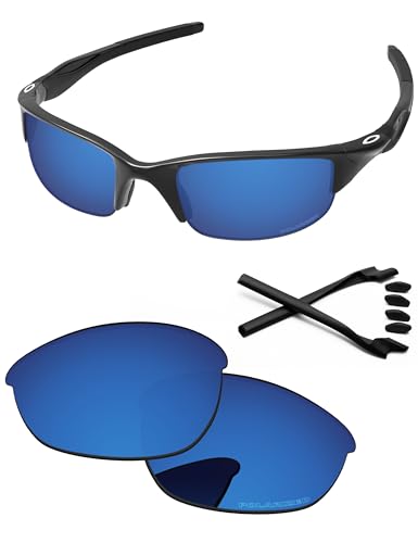 Image of Replacement Lenses & Rubber Kits for Oakley Half Jacket 2.0 OO9144 62mm - Precision Fit, UV Block, Impact Resistant
