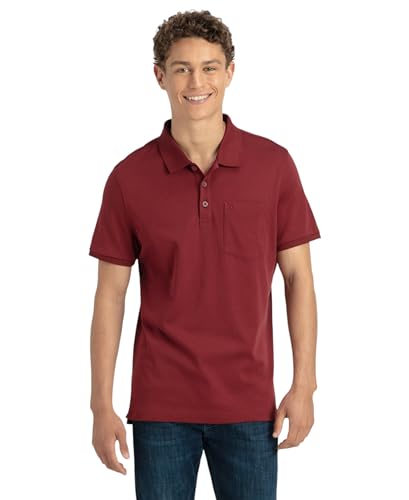 Image of Jockey 3913 Men's Super Combed Cotton Rich Solid Half Sleeve Polo T-Shirt with Chest Pocket