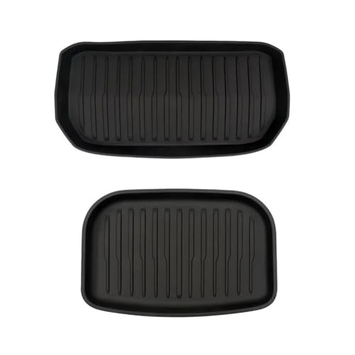 Tapis coffre pour Modèle Y imperméable avec plateau de rangement en TPE robuste