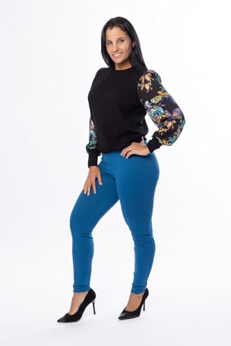 Zac & Rachel Women's Pull on Ankle Pant with Metal Tab3