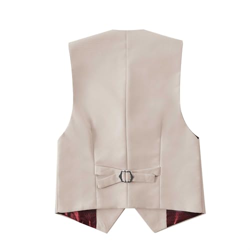 Boys Slim Fit Vest Summer Prom Dress Waistcoat Vest with Pocket, Size 2-202