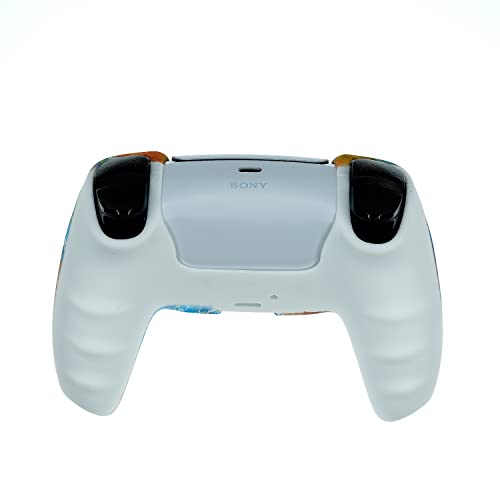 Capa protetora de silicone antiderrapante para console de jogos PS5, controle PS5 à prova de poeira