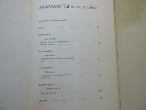 Ravi Shankar : musique, ma vie. Avec une introduction de Yehudi Menuhin et une méthode complète de sitar Broché – 1 janvier 1969 - Les Beatles, Paul McCartney, John Lennon, RIngo Starr, George Harrison Ravi Shankar : musique, ma vie. Avec une introduction de Yehudi Menuhin et une méthode complète de sitar Broché – 1 janvier 1969 – Image 3