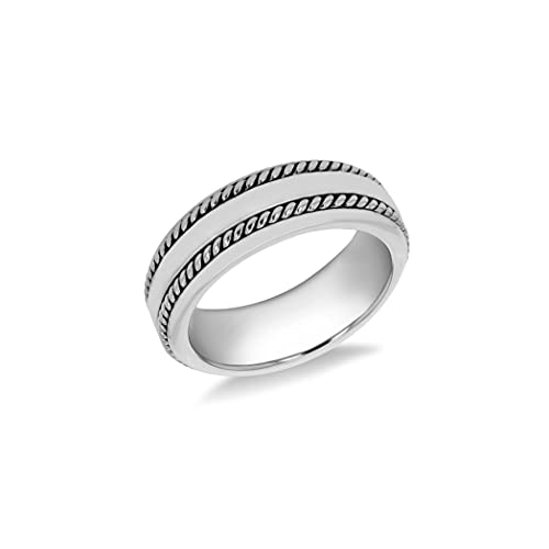 Bague double torsion argent plaqué rhodium éclat durable femme