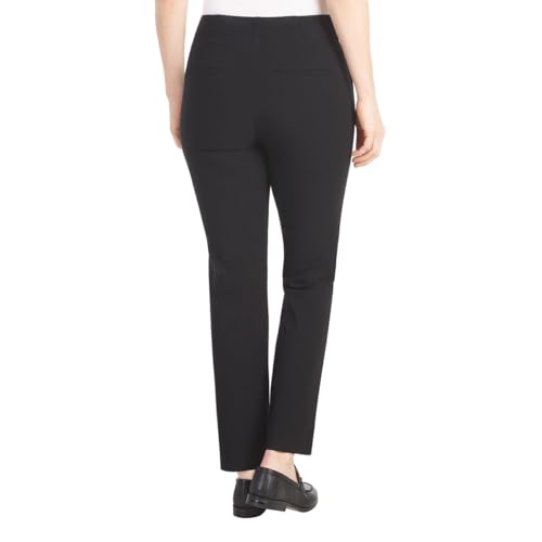 Hilary Radley Women's Ponte Pull-On Mid Rise Slim Leg Pants3