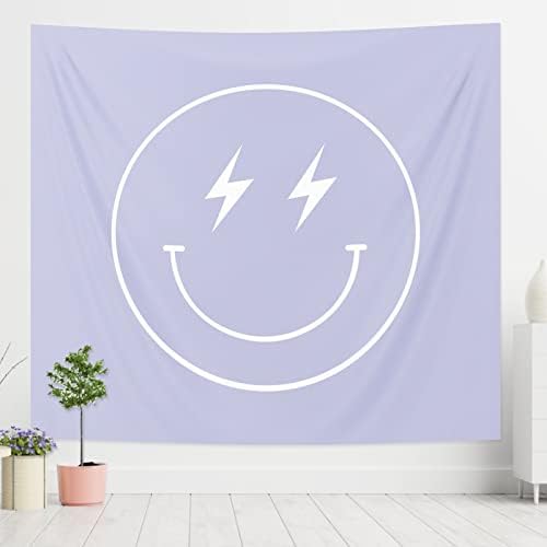 Pecfamly Preppy Room Decor, Tapestry for Bedroom Teen Girl, Aesthetic Room Decor, Girls Bedroom Decor, Purple Room Decor, Cute Tapestry, Room Decor for Teen Girls, Wall Decor for Bedroom (51"x59")