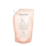 Kérastase Gloss Absolu Bain Crème Hydra-Glaze, Champú para Cabello Muy Encrespado, Brillo y Suavidad, Con Ácido Glicólico, Ácido Hialurónico y Aceite de Rosa Silvestre, Recarga 500 ml