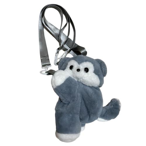 Puppy Purse Cute Husky Crossbody Bag Animal Plush Crossbody Bag Casual Messenger Bag Shoulder Bag