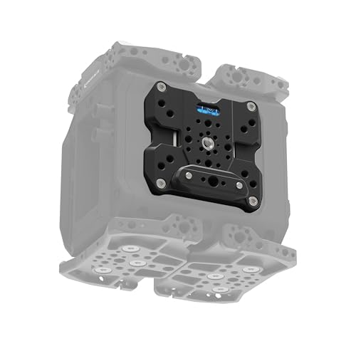 KONDOR BLUE | Side Level Plate Compatible with Blackmagic Pyxis | Modular cage System, dual cold shoes, removable safety-pin NATO, & Built for Adaptability on The go | Raven Black