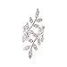 CHOP MALL® Fashion (Tree) Alloy Ear Cuff Silver Color (1 Pc) + Free Unique Ring and rubber wrist band