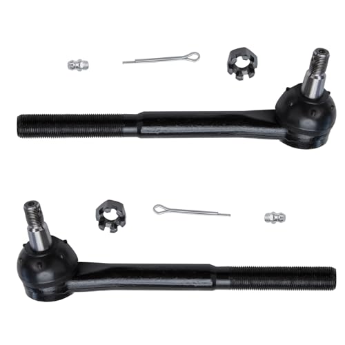Image of Detroit Axle - 2WD Front End Suspension Kit for Chevy GMC C1500 C2500 Suburban Express Savana 1500 2500 3500 Tahoe Yukon 2 Lower Control Arms Ball Joints 4 Tie Rods 2 Adjusting Sleeves - 8pc Set