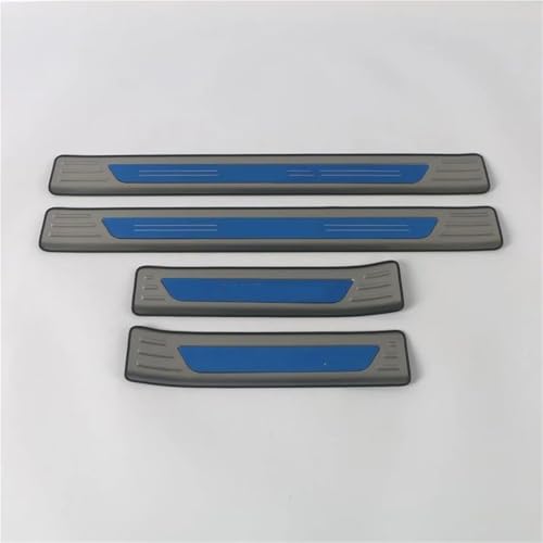 Protection seuil porte pour Nissan Ariya 2021-2023 - 4 bandes anti-rayures noires style 3