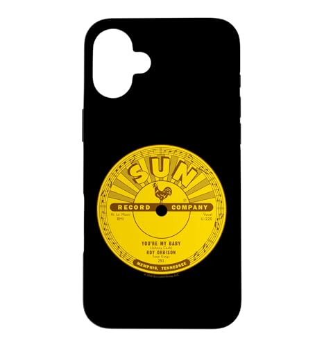 Sun Records X Roy Orbison You're My Baby ���R�[�h���[�x�� �X�}�z�P�[�X iPhone 16 Plus �p