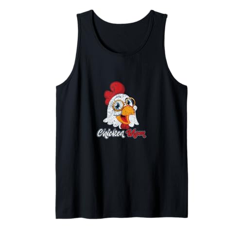 Pollo Mamá Lindo Pollo Señora Granja Granjero Vintage Camiseta sin Mangas