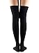 Women Non Slip Thigh High Socks Fashion Tube Stockings above Knee Cosplay Socks 2 Pack White&Black One Size