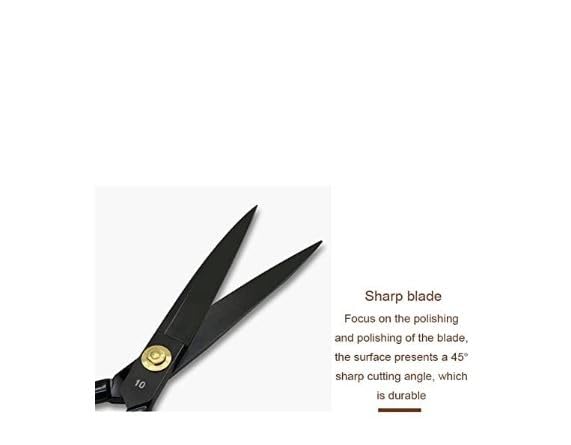 Image of Scissors For Cloth Cutting Fabric Stainless Steel Tailor Scissors (8 inch gold) (9 INCH BLACK)