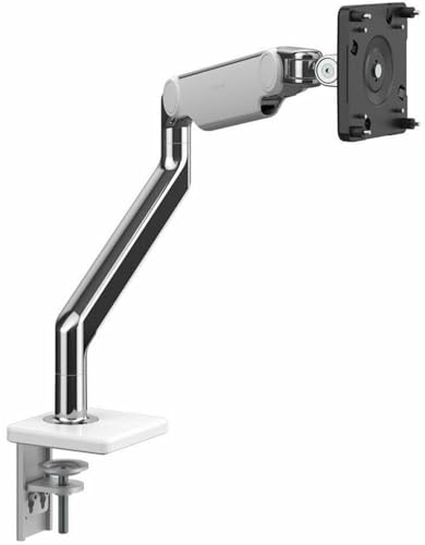 M2.1 Arm, Base w/o Technology, No Tech Mount, White Trim, Angled/Dynamic Links, Std Monitor Tilt, Black