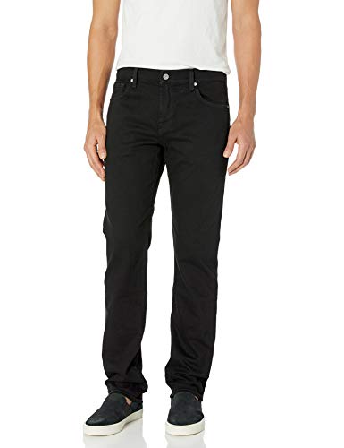 7 For All Mankind mens for All Mankind Standard Fit Straight Leg Jeans, Standard - Timeless Black, 32W x 34L US