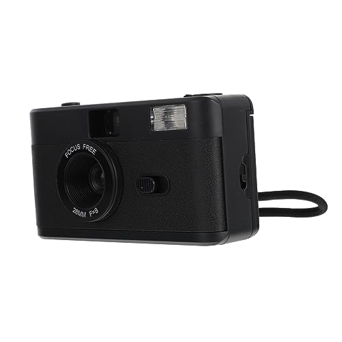 HOMSFOU Retro Style Film Camera 1pc Reusable Film Camera Built-in Flash 35mm Frame Film