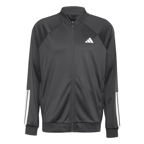 adidas Men's CLUB TENNIS 3-STRIPES KNITTED JACKET, black, S