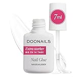 Doonails Nagelkleber Extra Stark (7ml) – Schnelltrocknender Brush-On Nail Glue...