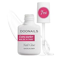 Doonails Nagelkleber Extra Stark (7ml) – Schnelltrocknender Brush-On Nail Glue für Kunstnägel, Tips, Press On Nails & Acrylnägel – Nagel Kleber für eingerissene Nägel & 100% Haftung