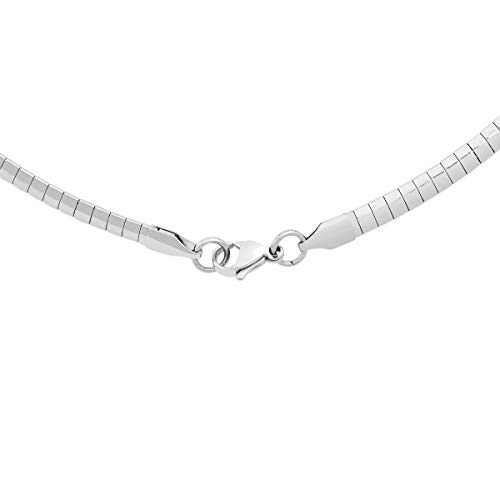Edforce Stainless Steel Italian Omega Chain Necklace3