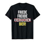 Friede Freude Bier. Als Biertrinker Papa geht man in den Biergarten und trinkt sein Bier. Ein paar Bierchen sind für Bierliebhaber Vater kein Problem denn mit Freunden sind die Biere besser. Der Gerstensaft aus Hopfen ist eiskalt am besten in der Kneipe.