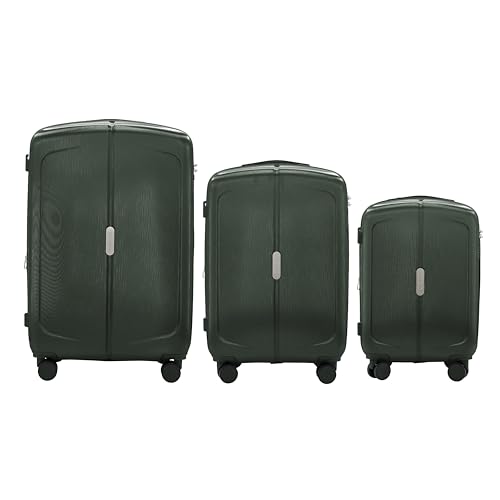 Image of IZOD Mateo 3 Piece Expandable Hardside Luggage Set, Forest