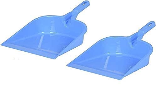 Ivanic Plastic Dust Pan Collector for Waste Pickup at Home, Office, Shops (Colour May Vary) - Set of 2