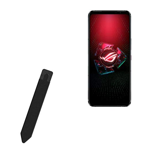 BoxWave Stylus Pouch Compatible with ASUS ROG Phone 5 Pro (Stylus Pouch Stylus PortaPouch, Stylus Holder Carrier Portable Self-Adhesive for ASUS ROG Phone 5 Pro - Jet Black