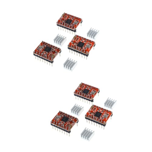 SOLUSTRE 6pcs Stepstick Stepper Motor Driver Module Heatsink for Printer Reprap Engraving Machine Printer