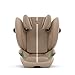 CYBEX Gold Kinder-Autositz Solution G2 Plus, Ab ca. 3 bis 12 Jahre (100 - 150 cm), Max. 50 kg, Für Autos mit und ohne ISOFIX, Almond Beige